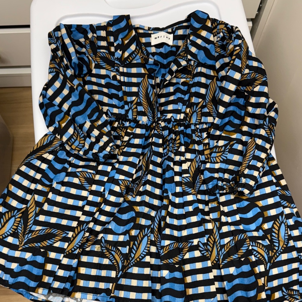 Morley Blue and Black Striped Kids dress